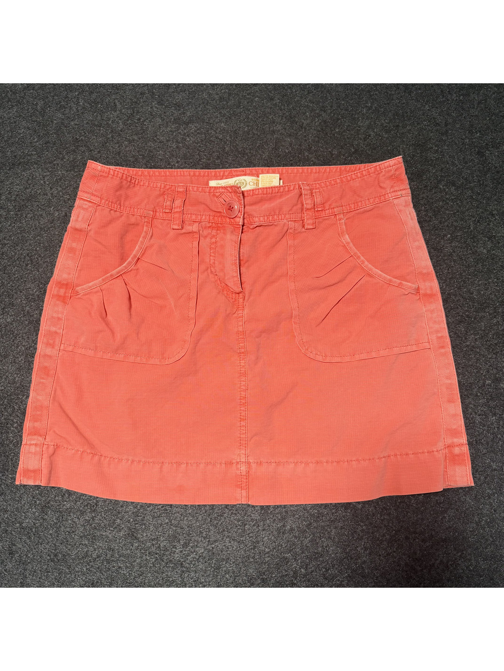 J.Crew Coral Pink Broken-In Chino Cotton Mini Skirt Preppy Women’s Size 4